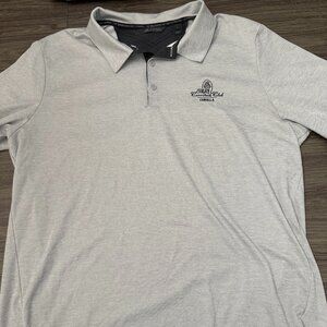 Adidas Men's Gray Golf Polo -- Currituck Club Corolla -- Like New
